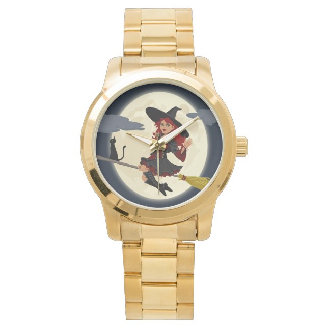 HERHAALDE HALLOWEEN WITCH HORLOGE (Voorkant)