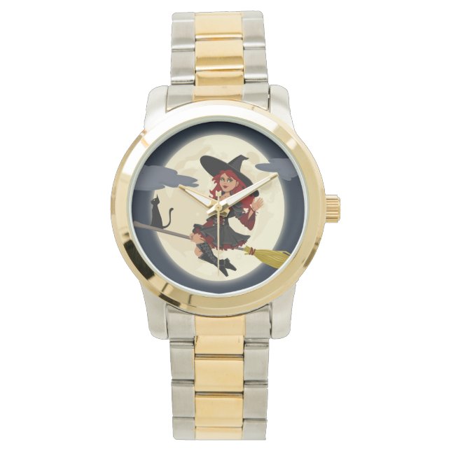 HERHAALDE HALLOWEEN WITCH HORLOGE (Voorkant)