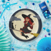 HERHAALDE HALLOWEEN WITCH PAPIEREN BORDJE (Feest)