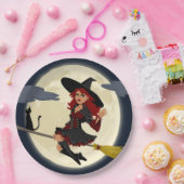 HERHAALDE HALLOWEEN WITCH PAPIEREN BORDJE (Feest)