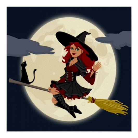 HERHAALDE HALLOWEEN WITCH PERFECT POSTER (Voorkant)