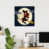 HERHAALDE HALLOWEEN WITCH POSTER (Thuiskantoor)