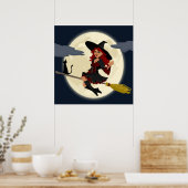HERHAALDE HALLOWEEN WITCH POSTER (Keuken)