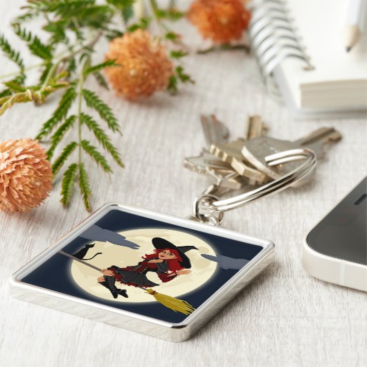 HERHAALDE HALLOWEEN WITCH SLEUTELHANGER (Zijkant)