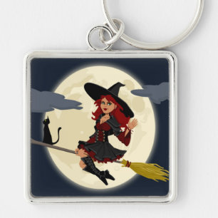 HERHAALDE HALLOWEEN WITCH SLEUTELHANGER