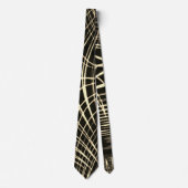 Herhaalde lijnen in golf en licht effect? Beige? Stropdas (Voorkant)