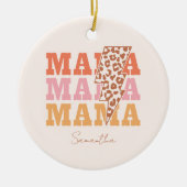 Herhaalde mama keramisch ornament (Voorkant)
