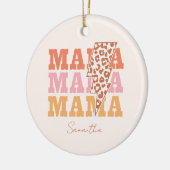Herhaalde mama keramisch ornament (Links)