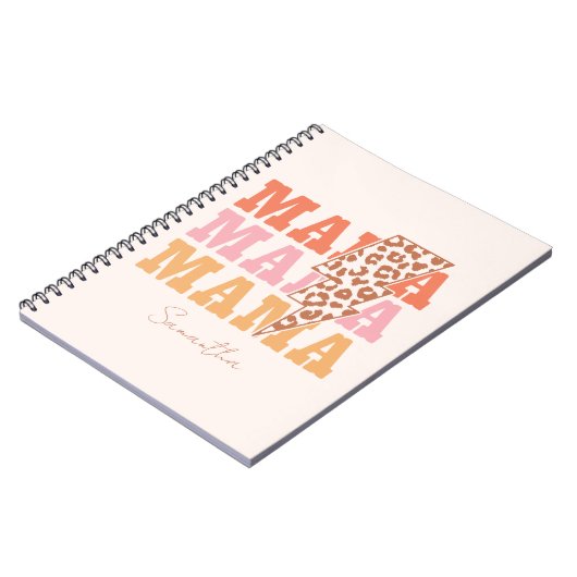 Herhaalde mama notitieboek (Linkerzijde)