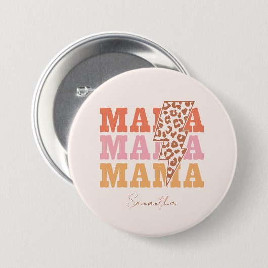 Herhaalde mama ronde button 7,6 cm (Voorkant /achterkant)