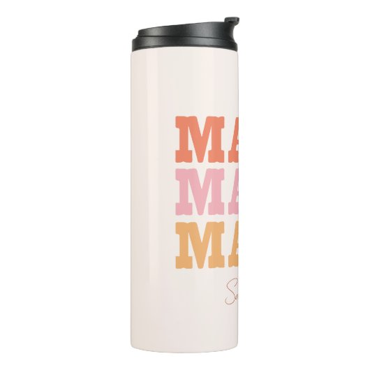 Herhaalde mama thermosbeker (Gedraaid links)