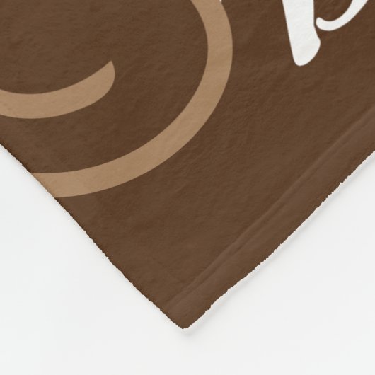 Herhaalde namen gestempeld helemaal bruin fleece deken (Hoek)