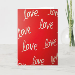 Herhaalde Rode Liefdeskaart Kaart