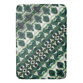 Herhaalde ruwe smaragdgroen onder witte textuur t badmat (Voorkant Verticaal)