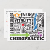 Herhaaldelijk herstel van de Chiropractische colla Briefkaart (Voorkant / Achterkant)