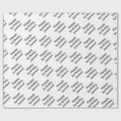 Herhalend Gelukkig Verjaardag (om het even welke Cadeaupapier (Vlak)