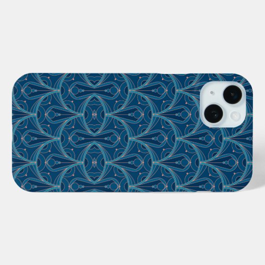 Herhalend geometrisch Art Deco-patroon Case-Mate iPhone Case (Achterkant (horizontaal))