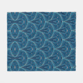 Herhalend geometrisch Art Deco patroon Fleece Deken (Voorkant (Horizontaal))