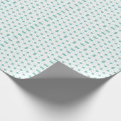 herhalend geometrisch bloempatroonontwerp cadeaupapier (Hoek)