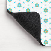 herhalend geometrisch bloempatroonontwerp muismat (Hoek)