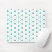 herhalend geometrisch bloempatroonontwerp muismat (Met muis)
