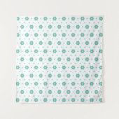 herhalend geometrisch bloempatroonontwerp wandkleed (Voorkant (horizontaal))