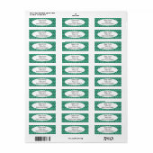 Herhalend het Groene Etiket van Munt Groen (Full Sheet)