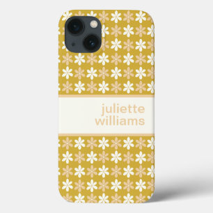 HERHALEND KLEIN BLOEMPATROON CRÈME GOUD Case-Mate iPhone CASE