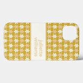  HERHALEND KLEIN BLOEMPATROON CRÈME GOUD Case-Mate iPhone CASE (Achterkant (horizontaal))