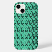 Herhalend Mint Green Ovalen Case-Mate iPhone Case (Achterkant)