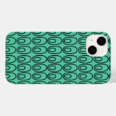 Herhalend Mint Green Ovalen Case-Mate iPhone Case (Achterkant (horizontaal))