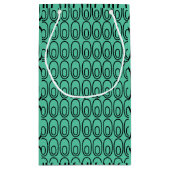 Herhalend Mint Green Ovalen Klein Cadeauzakje (Achterkant)