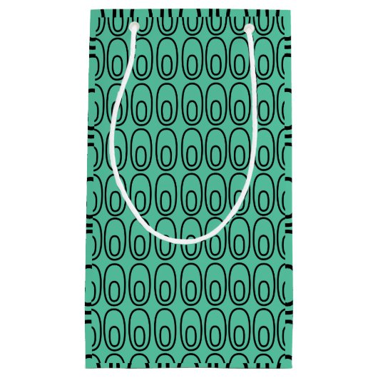 Herhalend Mint Green Ovalen Klein Cadeauzakje (Voorkant)