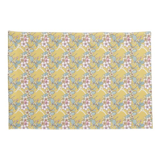 Herhalend patroon in pastelkleuren kussensloop (Achterkant-Rechts)