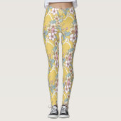Herhalend patroon in pastelkleuren leggings (Voorkant)