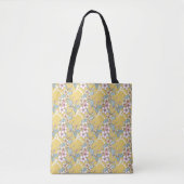 Herhalend patroon in pastelkleuren tote bag (Voorkant)