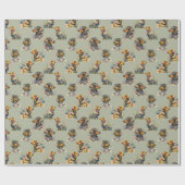 Herhalend Patroon met Cute Dachshunds Pet Dog Cadeaupapier (Vlak)