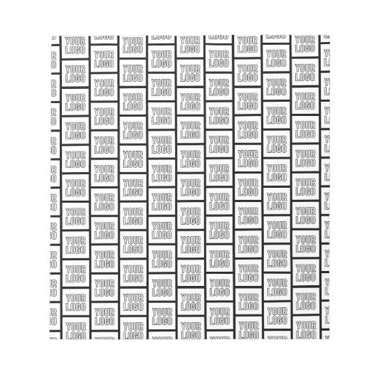 Herhalend patroon met elk logo of elke afbeelding notitieblok (Voorkant)