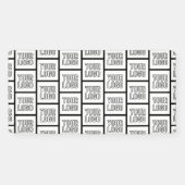 Herhalend patroon met elk logo of elke afbeelding spandoek (Horizontaal)