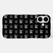 Herhalend patroon van twee logo's of afbeeldingen Case-Mate iPhone case (Achterkant (horizontaal))