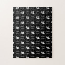 Herhalend patroon van twee logo's of afbeeldingen legpuzzel