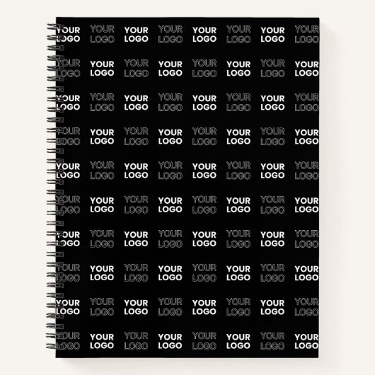 Herhalend patroon van twee logo's of afbeeldingen notitieboek (Voorkant)