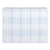 Herhalend, subtiel, getextureerd, wit achtergrondd kalender (Hoes)
