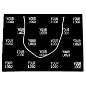 Herhalende afbeelding, ontwerp of bedrijfslogo groot cadeauzakje (Voorkant)