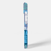 Herhalende Brian (aangepaste naam) blauwe tinten Case-Mate iPhone Case (Achterkant / Links)