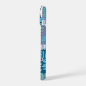 Herhalende Brian (aangepaste naam) blauwe tinten iPhone 15 Case (Linkerkant)