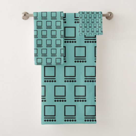 Herhalende computers bad handdoek (Insitu)