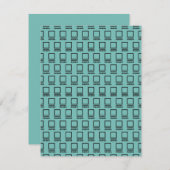 Herhalende computers bedankkaart (Voorkant / Achterkant)