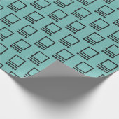 Herhalende computers cadeaupapier (Hoek)