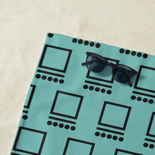 Herhalende computers strandlaken (In situ)